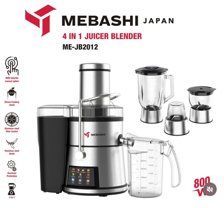 آبمیوه گیر4کاره مباشی MEBASHI مدلME_JB2012